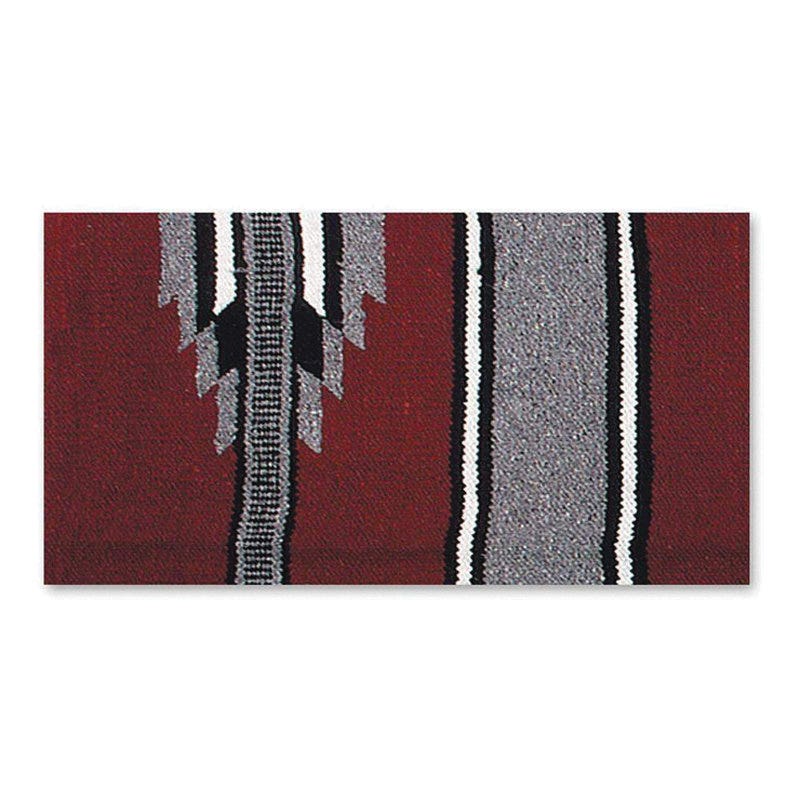 Mayatex Ranger 2000 Series 1320-06 Saddle Blanket, Acrylic Blend, Black/Burgundy/Gray