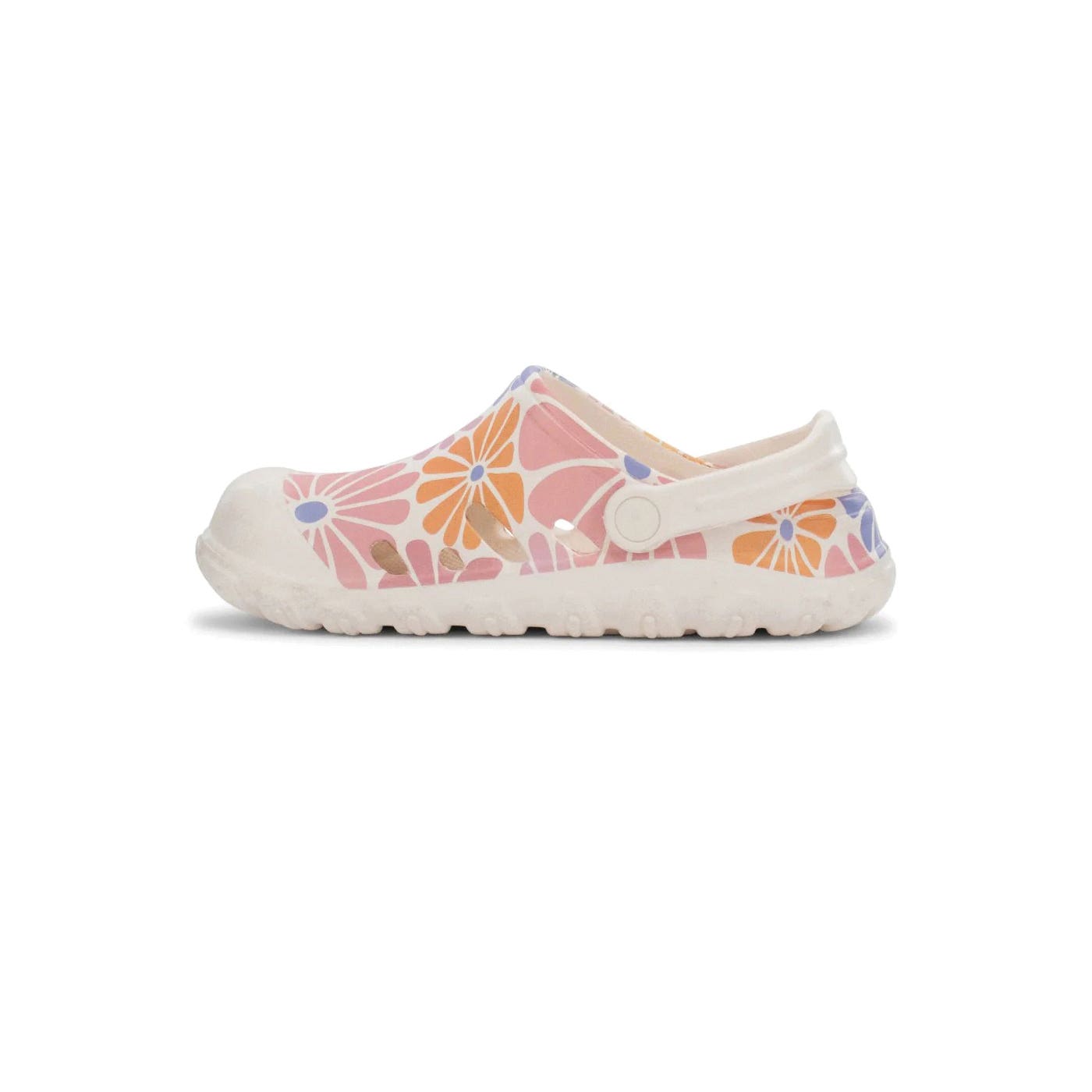 Western Chief 212810113H-CRM-6 Easies Clogs, 6, Cream, EVA/Rubber Upper, Contoured Heel Strap Closure