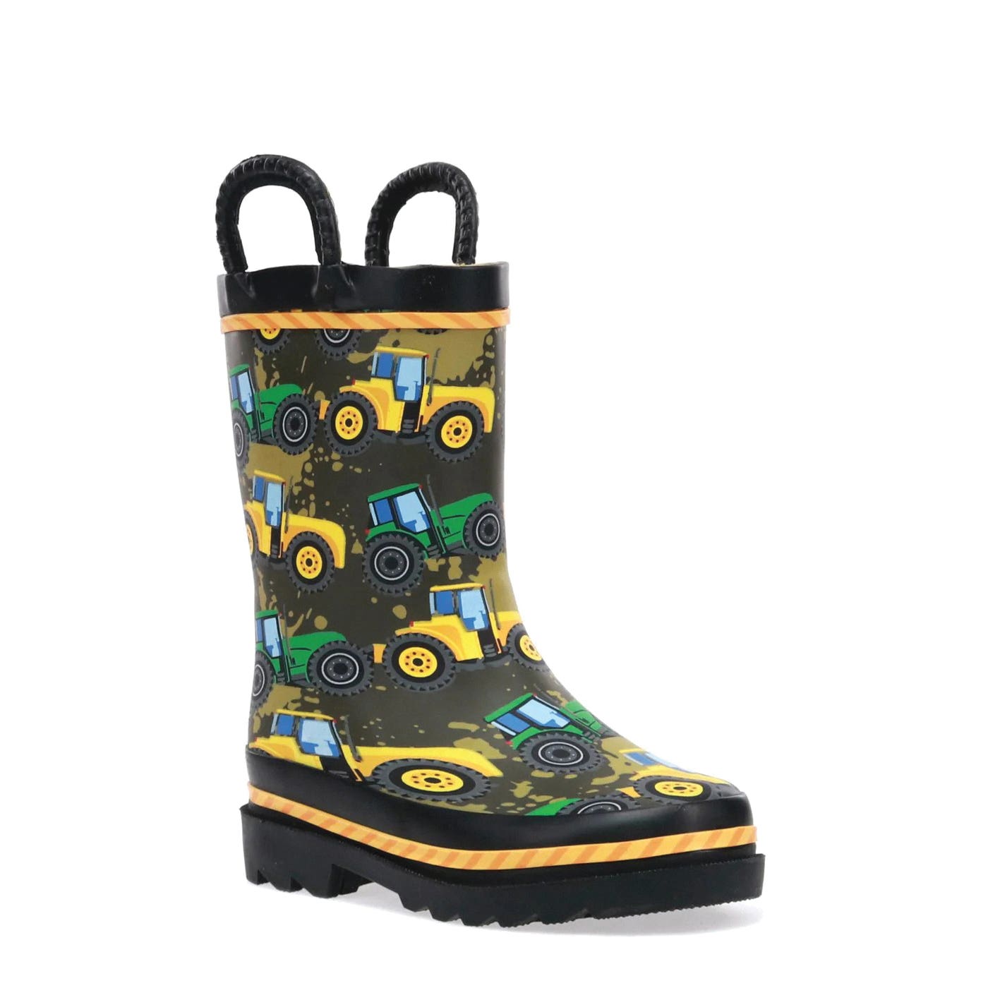 Western Chief 2410788B-Tup-2 Rain Boots, 2, 8-2/3 in W, Tractor, Taupe, Rubber Upper