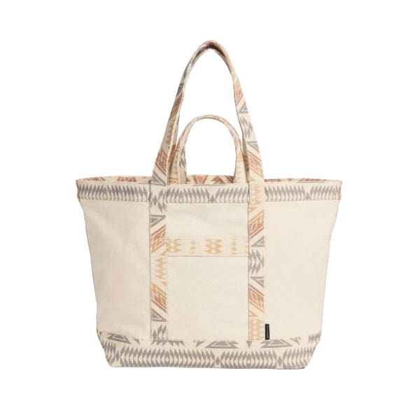Pendleton Astoria Series 38589Z-41194-IVRY Canvas Tote, L, Ponderosa, Ivory