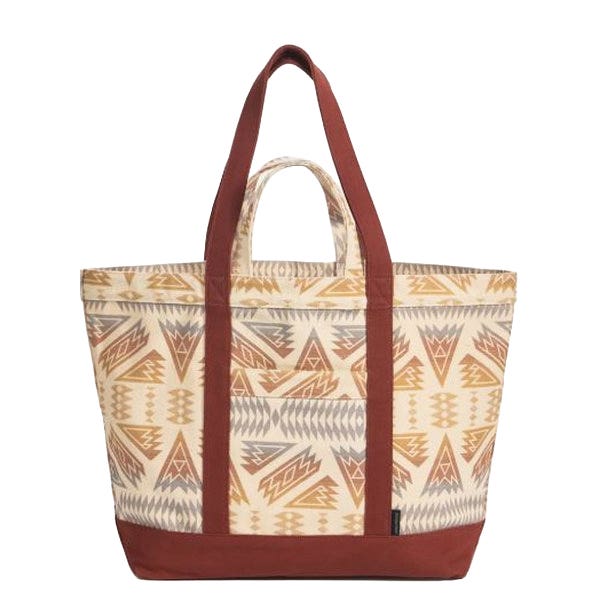 Pendleton Astoria Series 38589Z-41194-BRCK Canvas Tote, L, Ponderosa, Brick