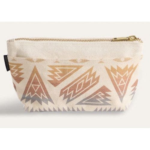Pendleton Astoria Series 38591Z-41194 Canvas Pouch, One-Size, Ponderosa, Zipper Closure, Ivory