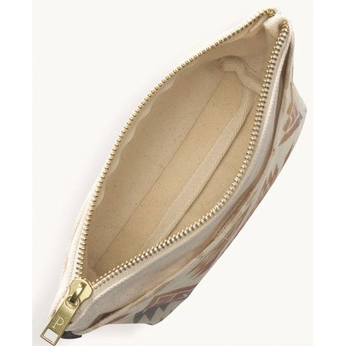 Pendleton Astoria Series 38591Z-41194 Canvas Pouch, One-Size, Ponderosa, Zipper Closure, Ivory