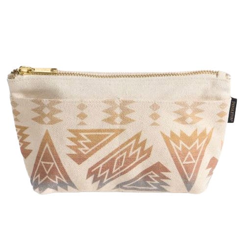 Pendleton Astoria Series 38591Z-41194 Canvas Pouch, One-Size, Ponderosa, Zipper Closure, Ivory