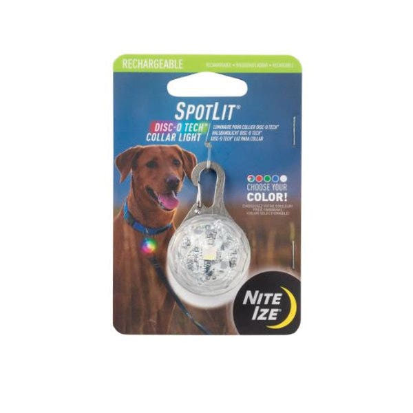 Nite Ize SpotLit Series PSLGSRJ-07S-R6 Rechargeable Collar Light