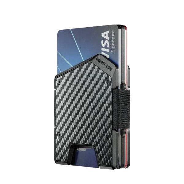 Groove Life Groove Wallet Stealth Series WLT6-001-03 Wallet, Slim, Carbon Fiber