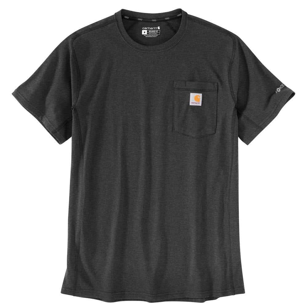 Carhartt Men's Force® Relaxed Fit Short-Sleeve Pocket T-Shirt, Carbon Heather, 2XL