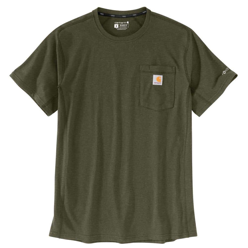Carhartt Men's Force® Relaxed Fit Short-Sleeve Pocket T-Shirt, Basil Heather,