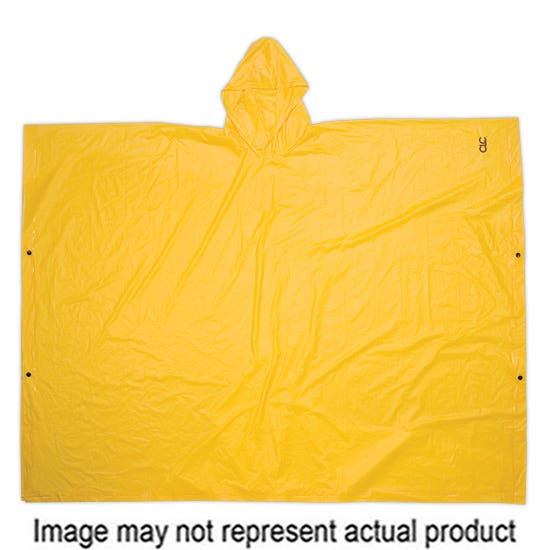 CLC CLIMATE GEAR Series Poncho, One-Size, PVC, Green, Snap Button Closure