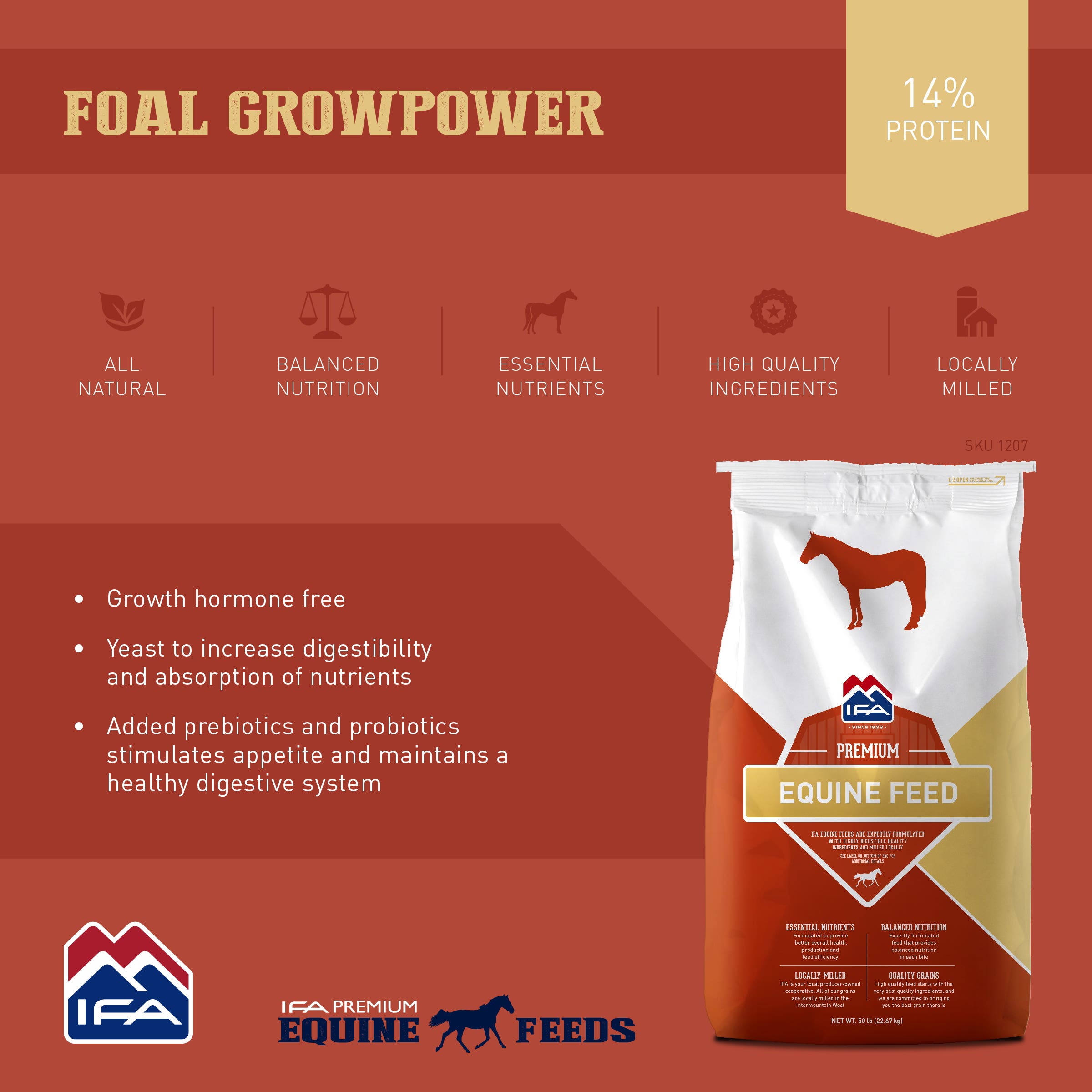 IFA Foal Grow-Power Conditioner, 50 lb
