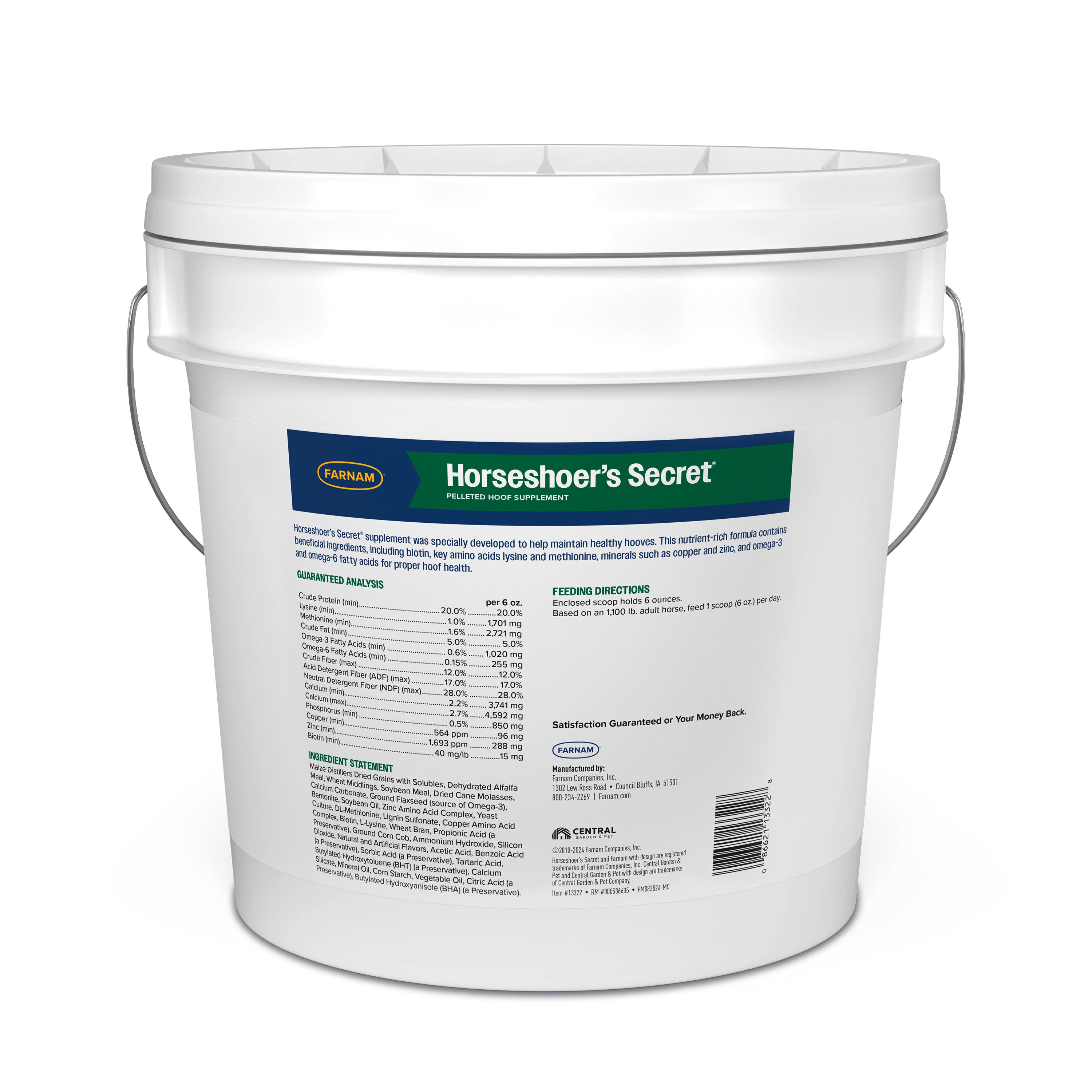 Farnam Horseshoer’s Secret Pelleted Hoof Supplement 22 lb