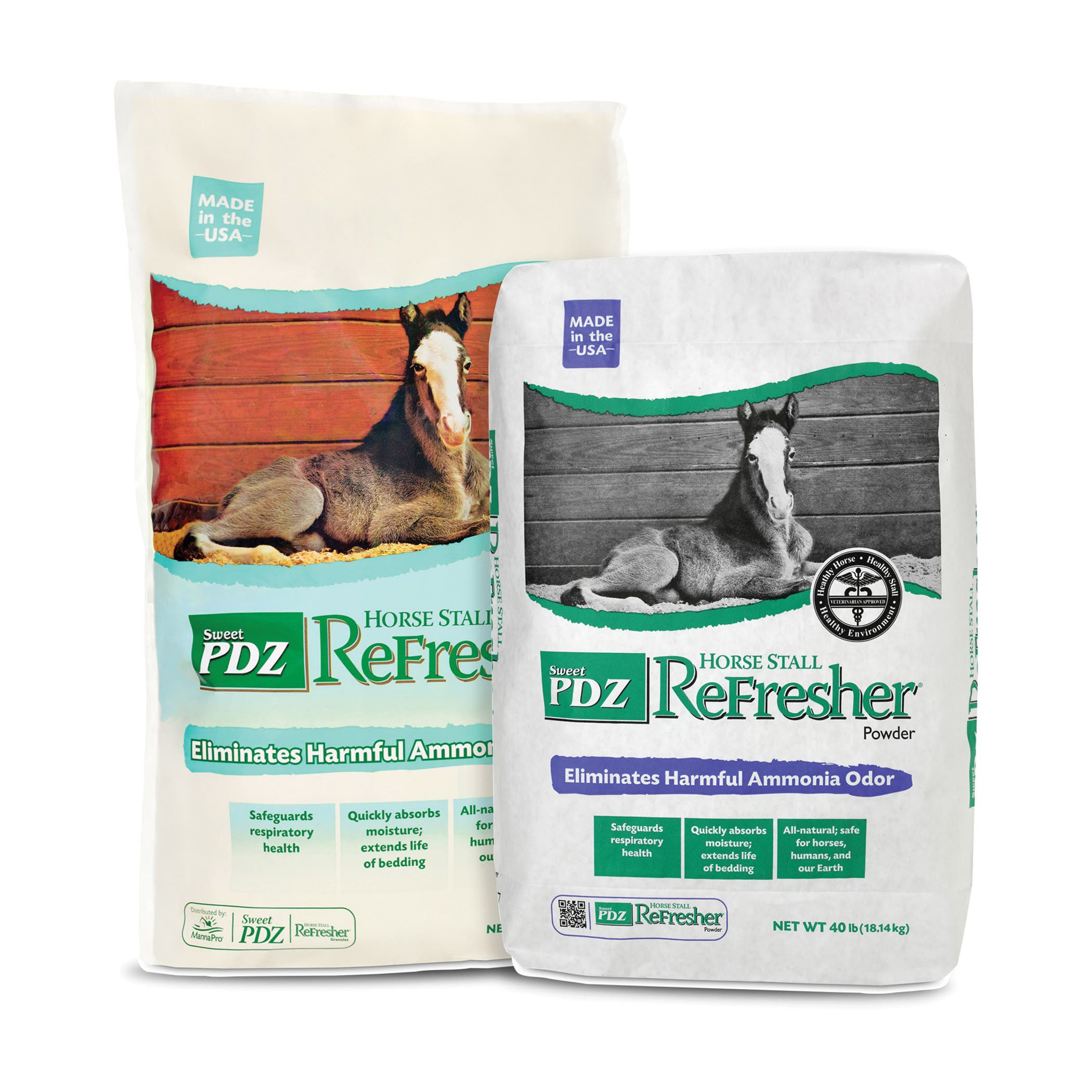 Sweet PDZ 05-4806-1140 Horse Stall Refresher, Odorless, Granule, 40 lb