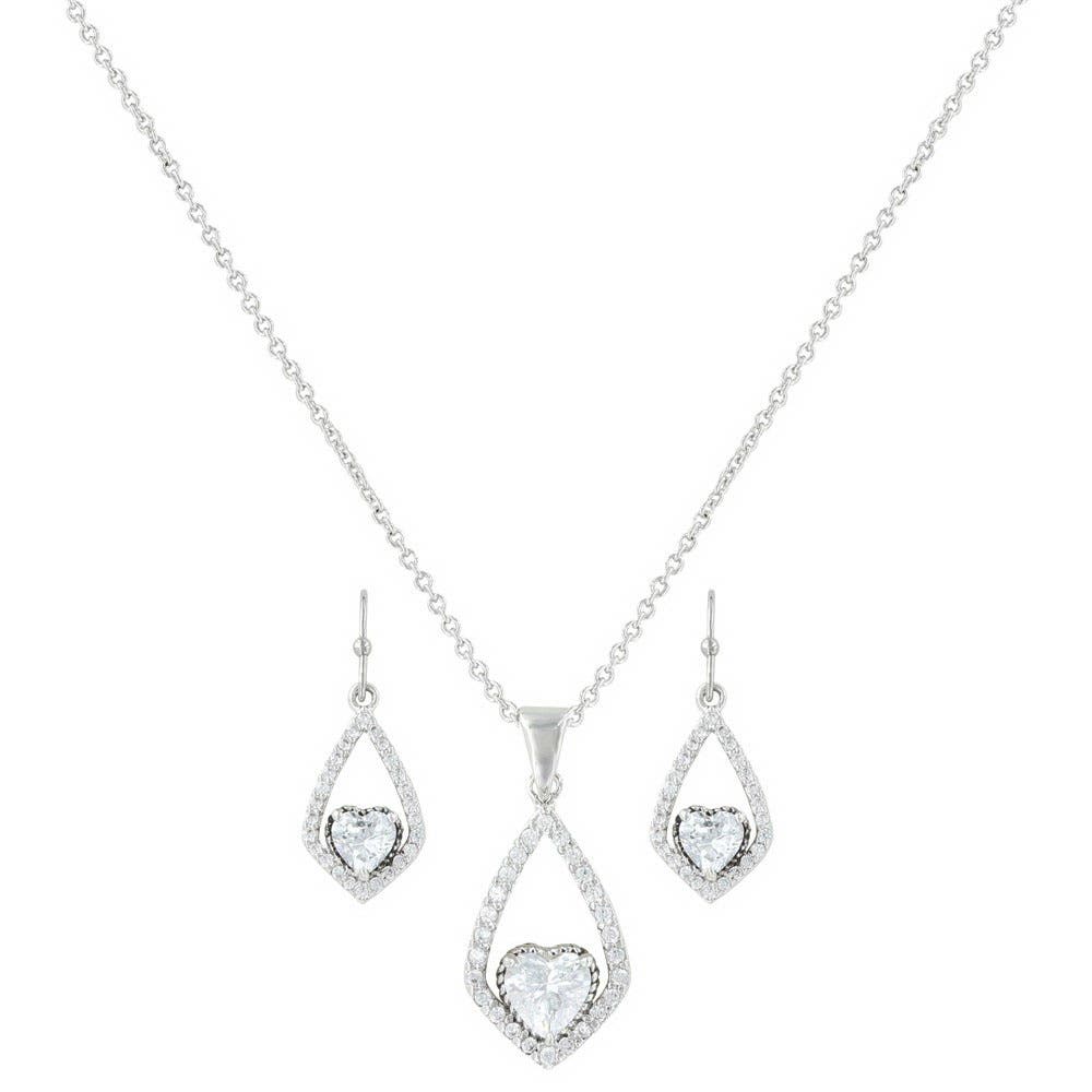 Montana Silversmiths Hearts on a Swing Jewelry Set