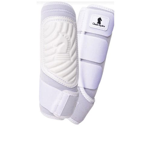Classic Equine ClassicFit Sling Boots, M, Neoprene Rubber, White