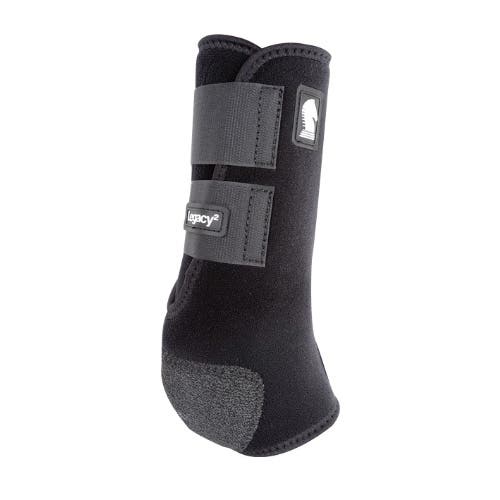 Classic Equine Legacy2 Support Boots, L, Neoprene, Black