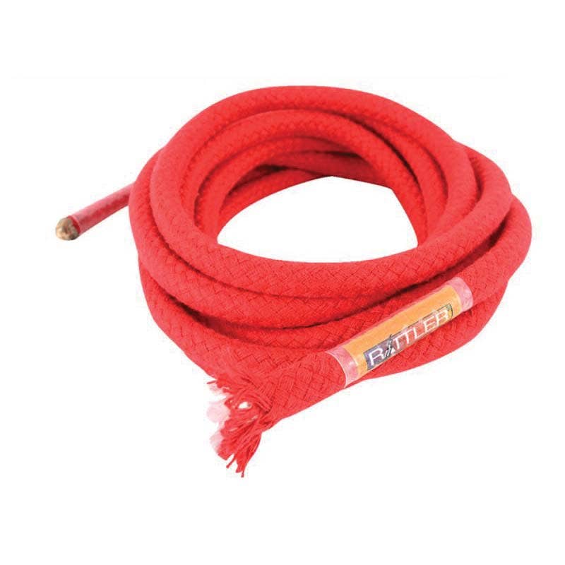 Rattler Calf Roping Jerkline, 1/2 in Dia, 17 ft L, Red