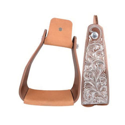 Cashel Slanted Stirrup, Aluminum, Brown