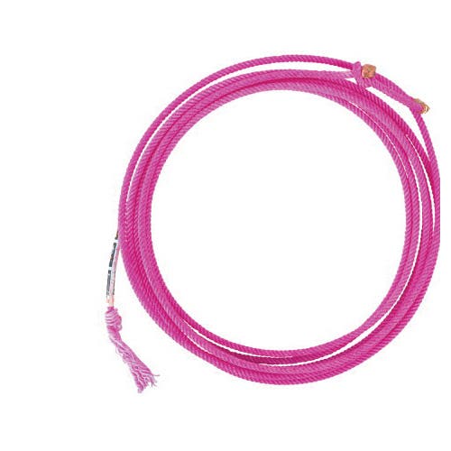 Rattler Triton4 Head Rope, 3/8 in Dia, 30 ft L, Extra Soft, Twisted Rope, Poly Fiber, Pink