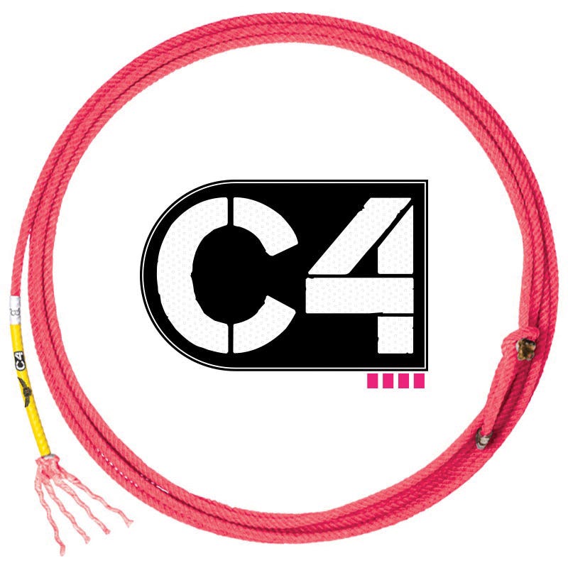 Cactus C-4 Series Head Rope, #3 Dia, 31 ft L, Soft Rope, Nylon