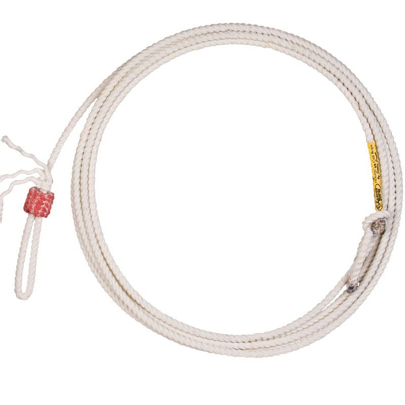 Cactus Double S Tie-Down Calf Rope, #10.5 Dia, 28 ft L, Extra Soft Rope, Texturized Poly