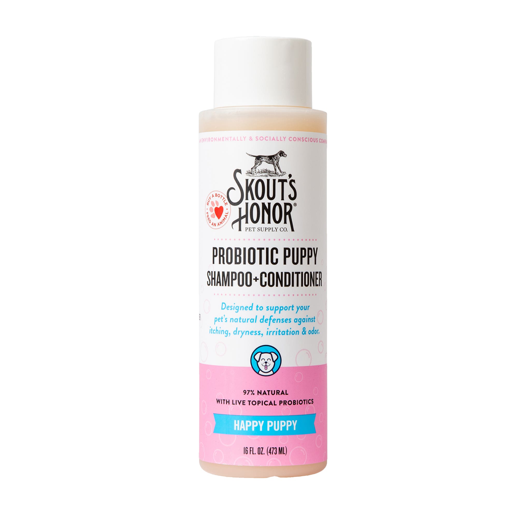 Skout's Probiotic Shampoo and Conditioner, Happy Puppy, 16 oz
