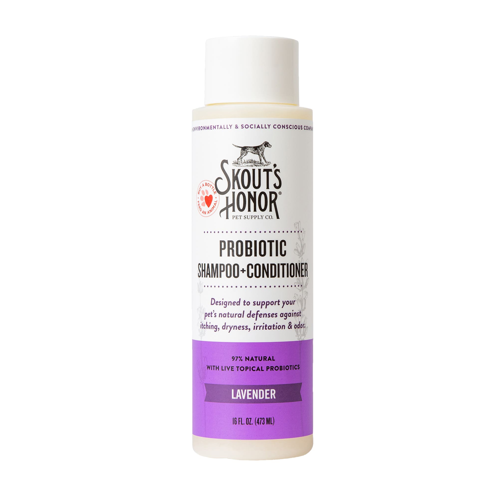 Skout's Probiotic Shampoo and Conditioner, Lavender, 16 oz
