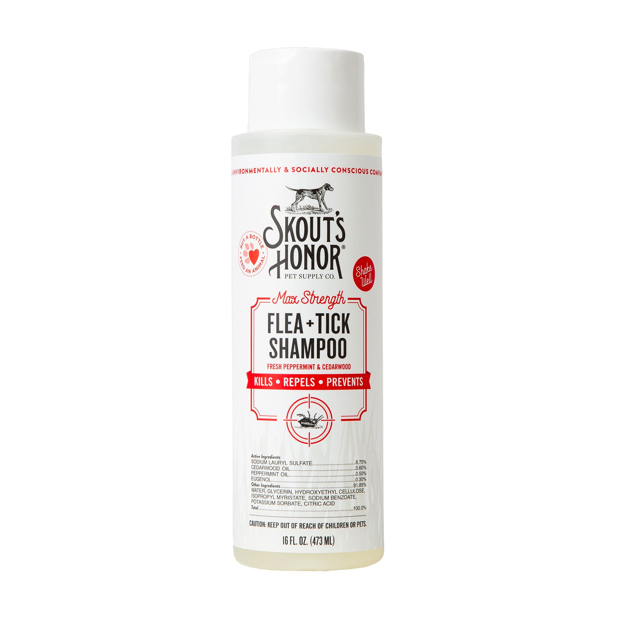 Skout's Flea+Tick Series Shampoo, 16 oz Bottle