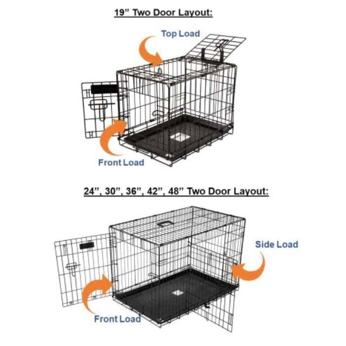 Precison Pet 7011272 ProValu Crate, 24 in OAL, 18 in OAW, 19 in OAH, Black