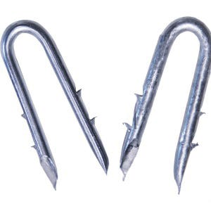 OK Brand Galvanized Fence Staples, 1-1/4 in, 8 lb Box