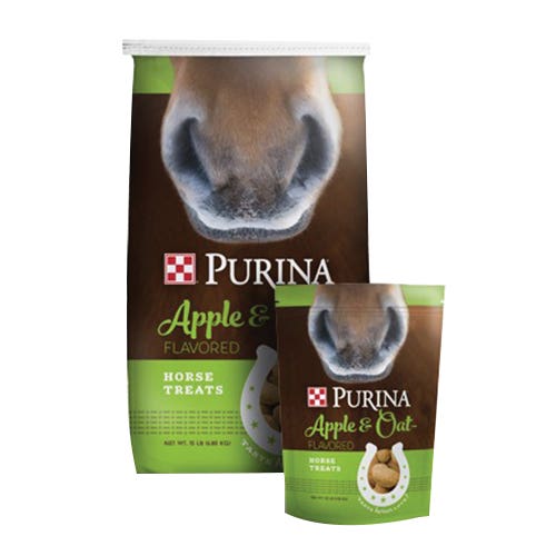 Purina 3003259-746 Horse Treat, Extruded, Apple and Oat Flavor, 3.5 lb Bag