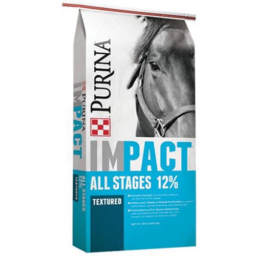 Purina 3004502-506 Horse Feed, Concentrate, Any Life Stage Lifestage, Textured, 50 lb Bag