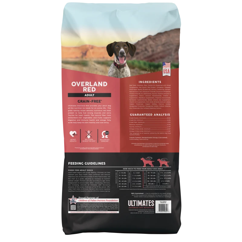 Pro Pac Ultimates Overland Red Dog Food Dry 28 lb