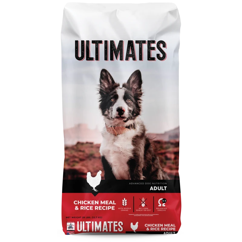 Pro Pac Ultimates Adult Dog Food Chicken Meal and Rice 25 lb