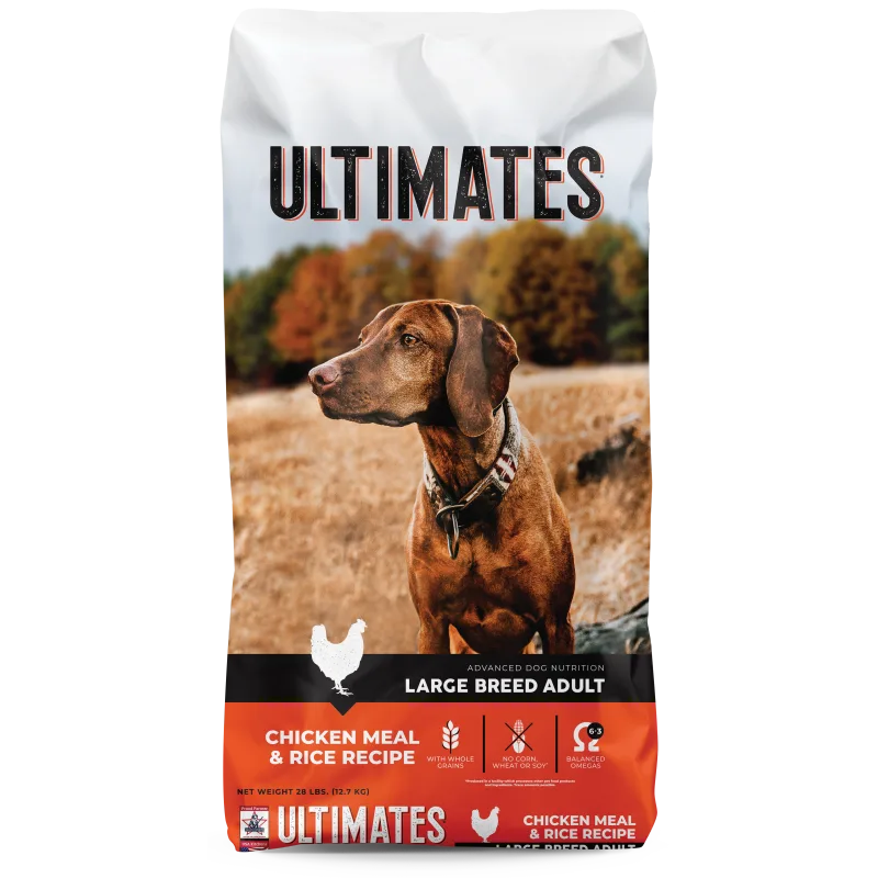 Pro Pac Ultimates Large Breed Adult Dog Food Chicken Meal and Rice 28 lb