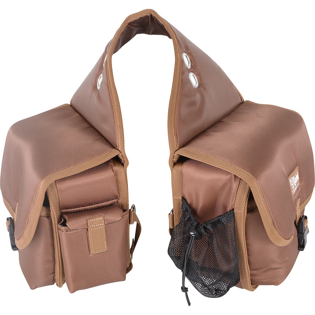 Cashel Saddle Bag, Deluxe, Heavy-Duty, Denier Nylon, Brown