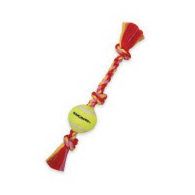 Mammoth Flossy Chews Dog Toy, M, 3-Knot, Cotton, Multi-Color