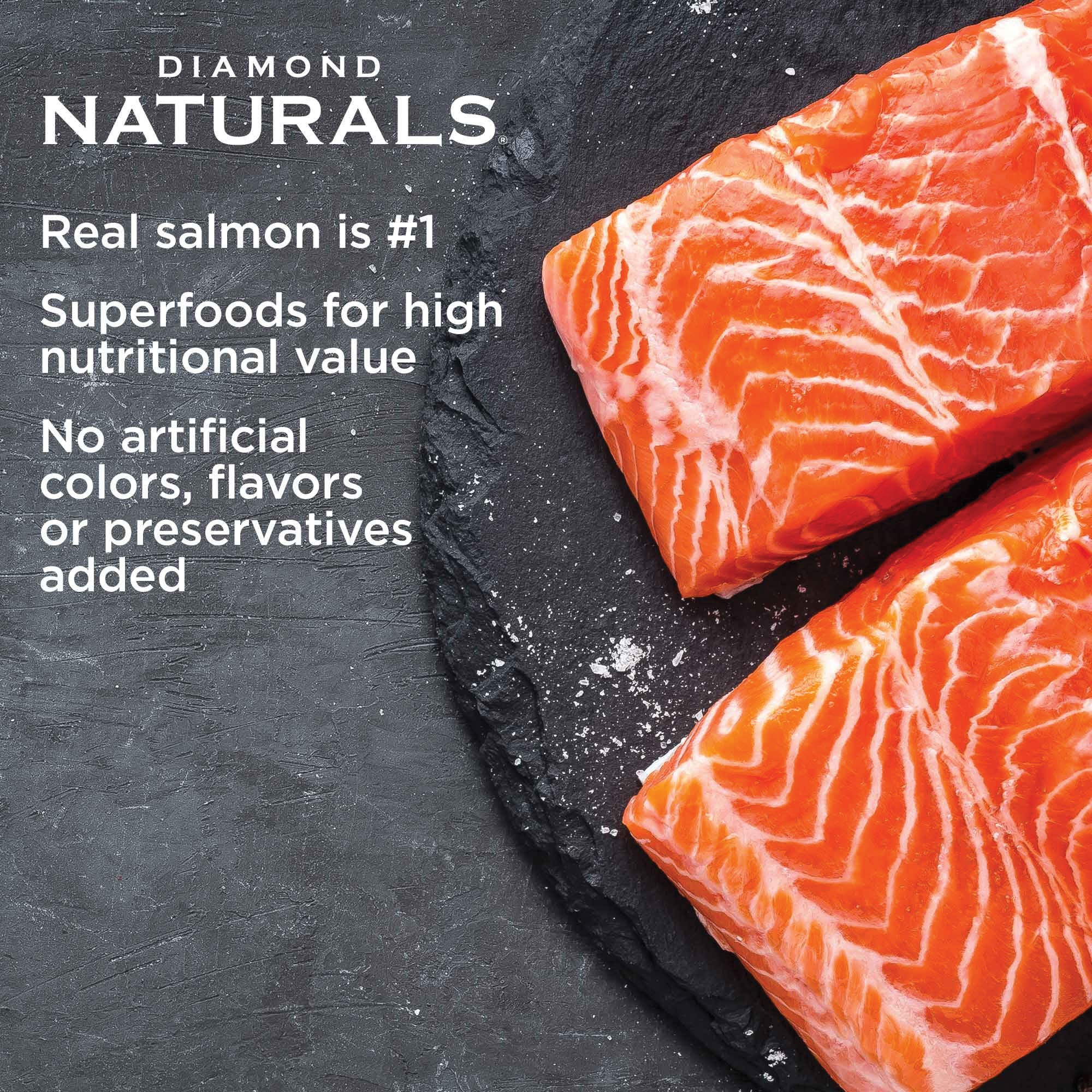 Diamond Naturals Skin & Coat All Life Stages Salmon & Potato Dry Dog Food, 15 lb