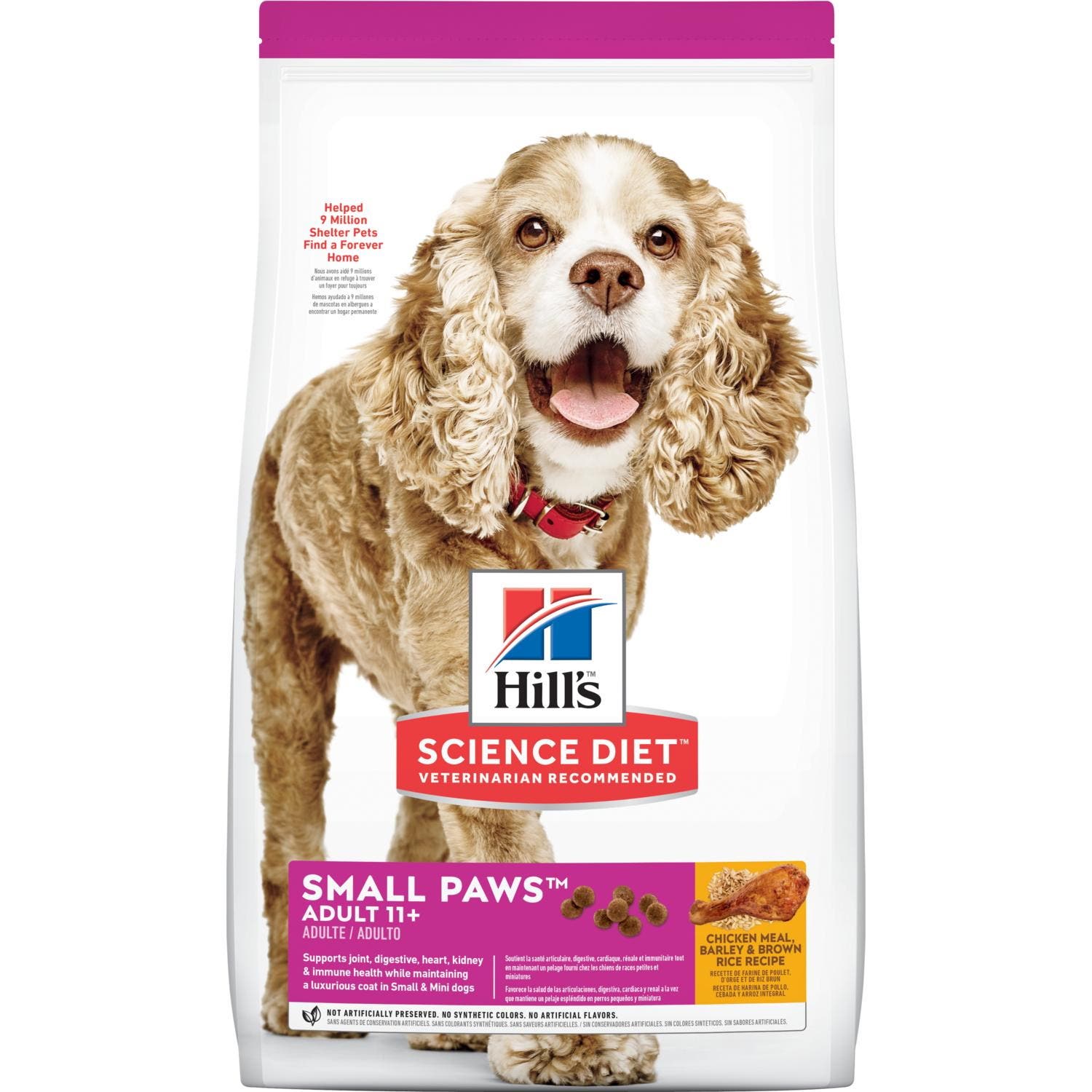 Science Diet Small Paws 2533 Dog Food, Dry, Barley, Brown Rice, Chicken Flavor, 4.5 lb