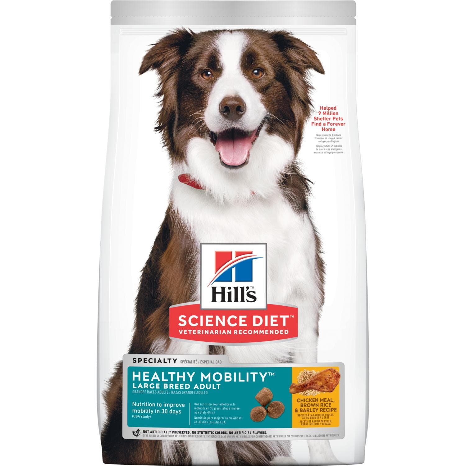 Science Diet Healthy Mobility 9235 Dog Food, L Breed, Dry, 30 lb