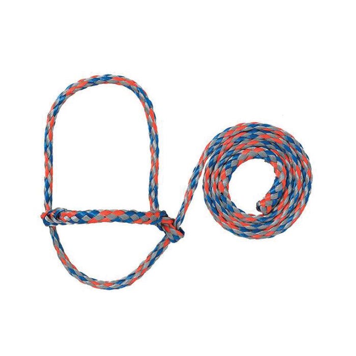 Weaver Leather Sheep Halter, Poly, Blue/Gray/Orange
