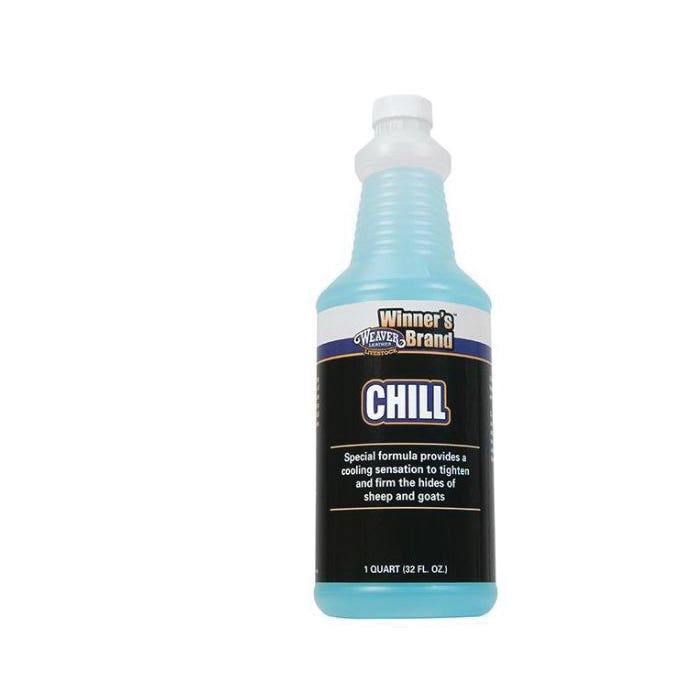 Weaver Livestock Chill, Liquid, Clear/Hazy Blue, Peppermint, 1 qt