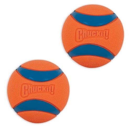 Chuckit! Dog Toy, M, Rubber, Blue/Orange - 791812