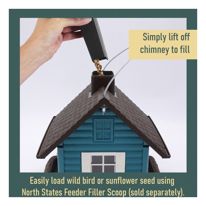 North States Village Collection Lakeside Cabin Birdfeeder