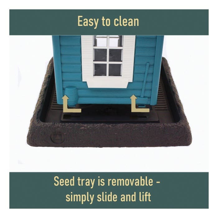 North States Village Collection Lakeside Cabin Birdfeeder