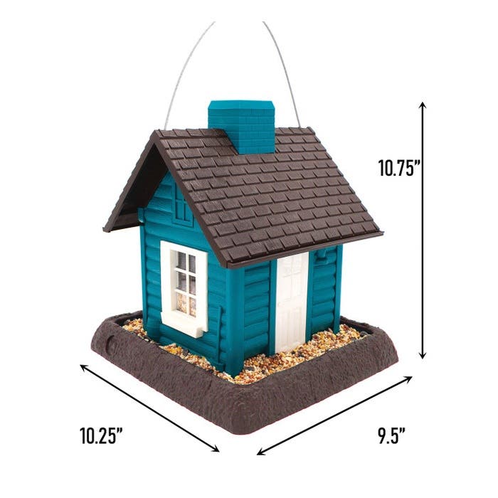North States Village Collection Lakeside Cabin Birdfeeder