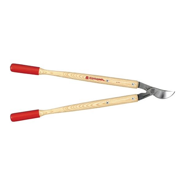 CORONA Bypass Lopper, 1-1/2 in Cutting Capacity, Resharpenable Blade, Steel Blade, Hardwood Handle