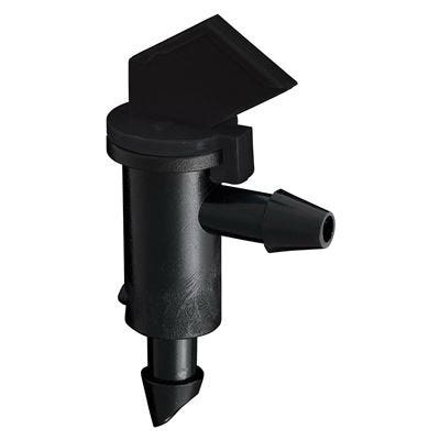 Orbit Flag Dripper, 1/4 in Connection, Barb, 1 gph gph, Black