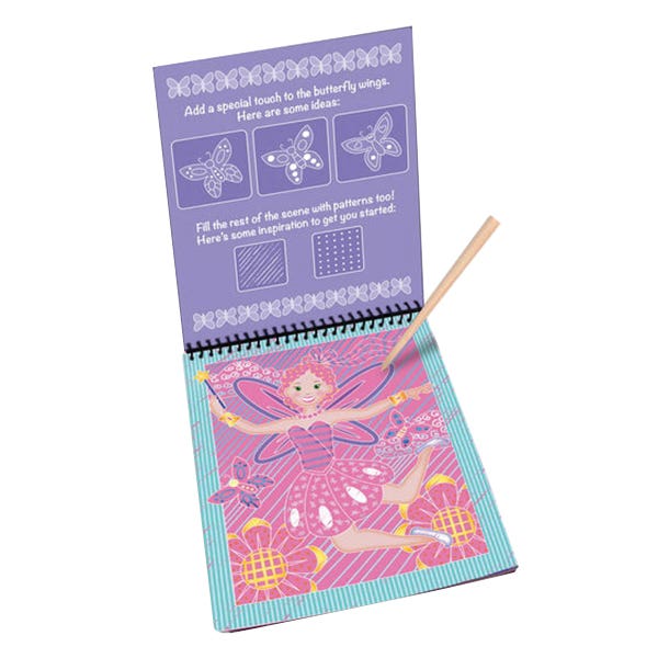 Melissa & Doug Scratch Art Fairy Tales Color Reveal Pad, 6 in W