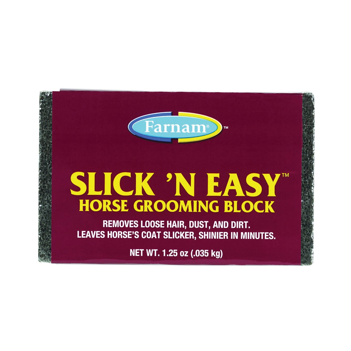 Farnam Slick 'N Easy Horse Grooming Block, Fiberglass