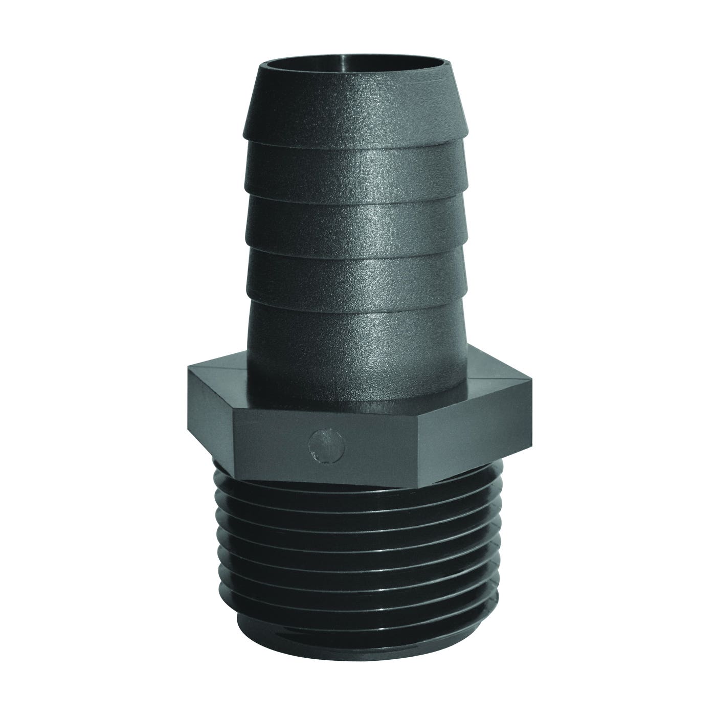 Green Leaf Pipe to Hose Adapter, Straight, Polypropylene, Black - 787198